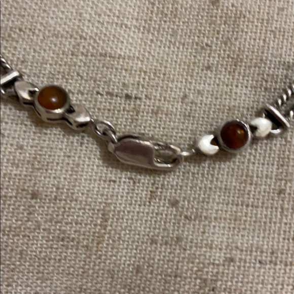 S s Baltic ember and amethyst stone bracelet - Picture 2 of 4